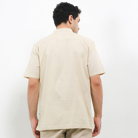 Hush Puppies Pakaian Pria Shirt Kofta In Khaki