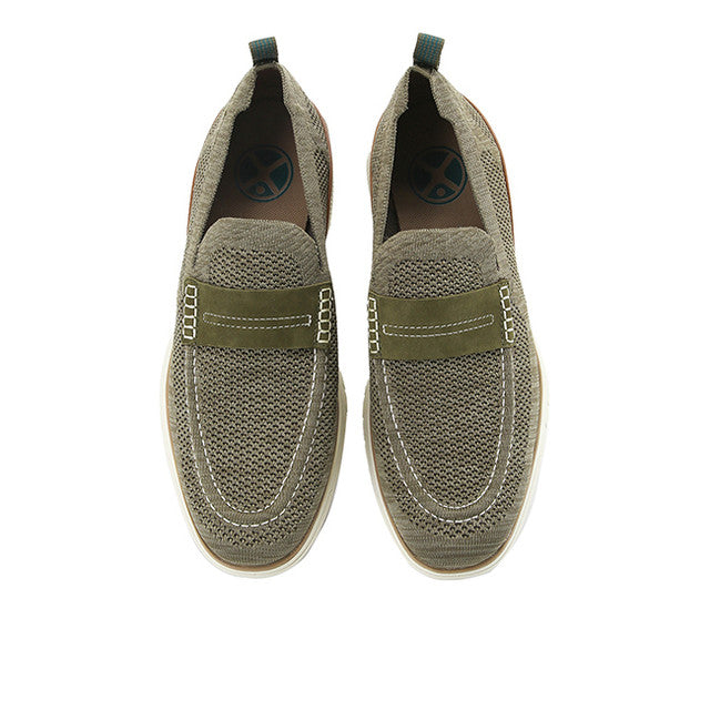 Hush Puppies Sepatu Pria Loafers Advance Knit Loafer In Olive
