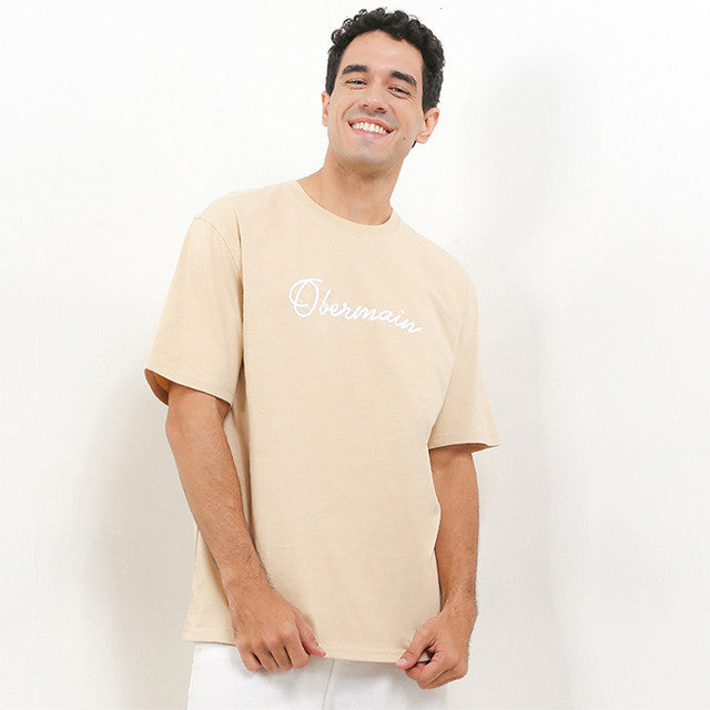 Obermain Pakaian Pria T Shirt Colombus In Khaki