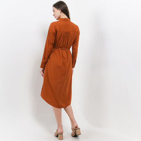 Hush Puppies Pakaian Wanita Dress Bohlani In Camel