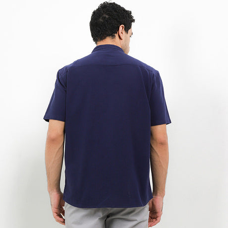 Hush Puppies Pakaian Pria Shirt Toscano In Navy