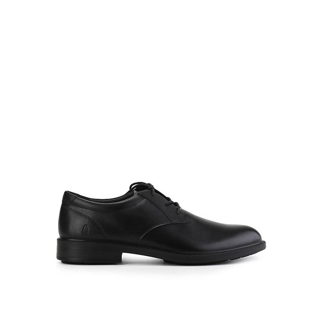 Hush Puppies Sepatu Pria Lace Up Banker Laceup In Bold Black Leather