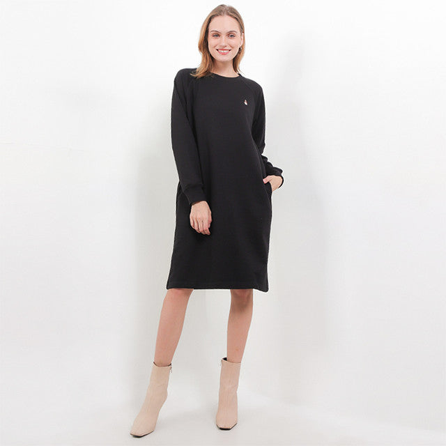 Hush Puppies Pakaian Wanita Dress Bsc Belly In Black