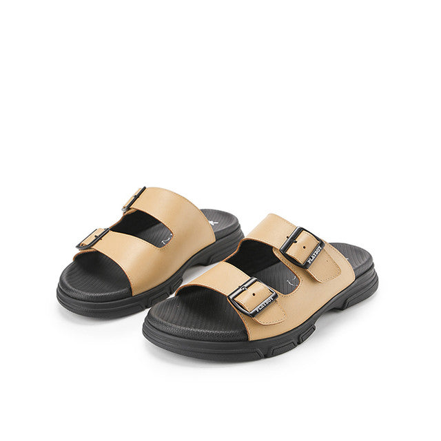 Playboy Sandal Pria Straps Jeremy Double Strap In Khaki
