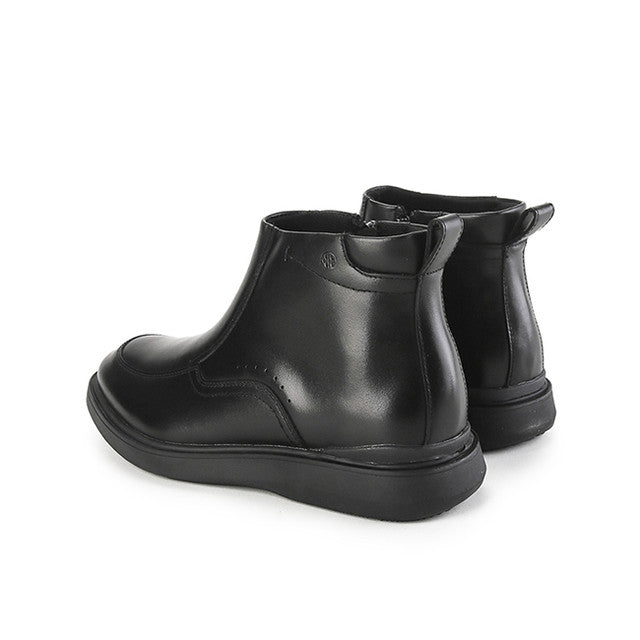 Hush Puppies Sepatu Pria Alpha Zip Boots In Black
