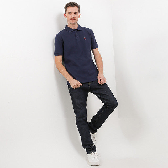 Hush Puppies Pakaian Pria Polo Bsc Tangelo In Navy