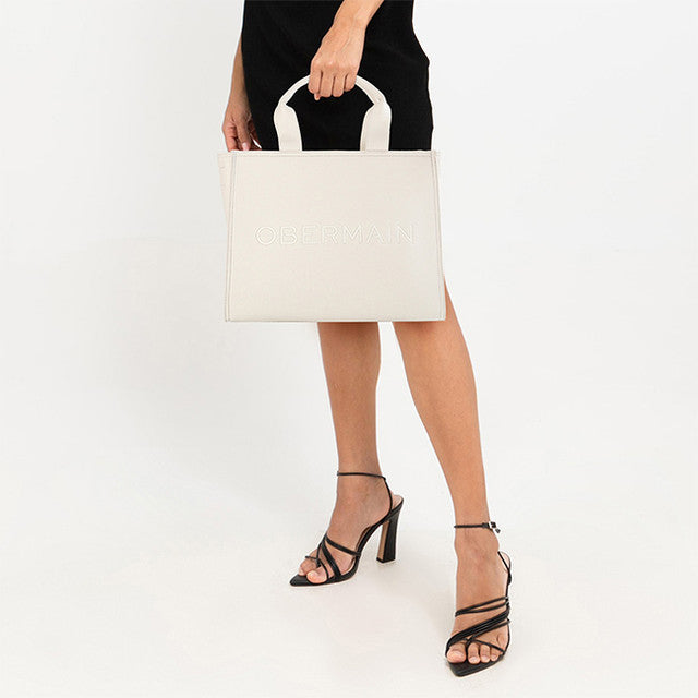 Delene Top Handle In Beige