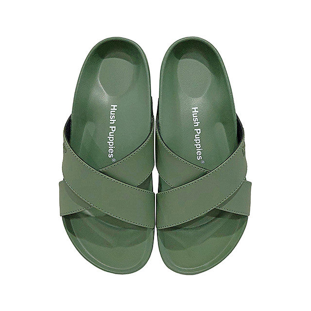 Hush Puppies Sandal Pria Sandals Burton Cross In Sage