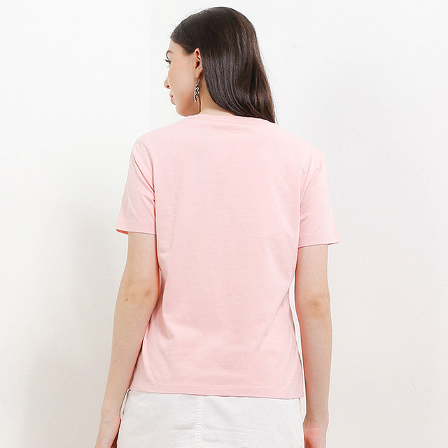 Hush Puppies Pakaian Wanita T Shirt Leviere In Pink