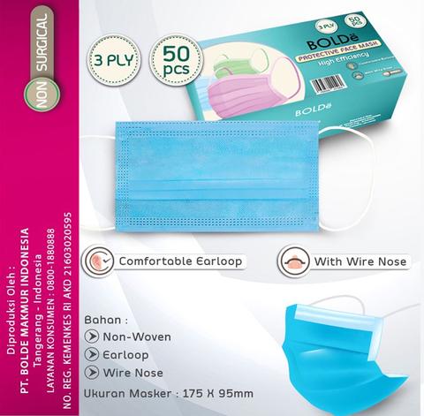 Ultra Protective Face Mask 3 Ply 50 Pcs