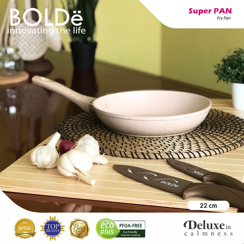 BOLDe Super Pan Fry Pan 22cm Beige