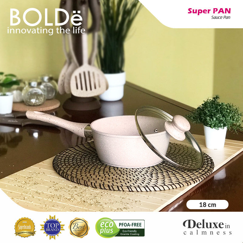 BOLDe Super PAN - Sauce PAN 18 cm + glass lid