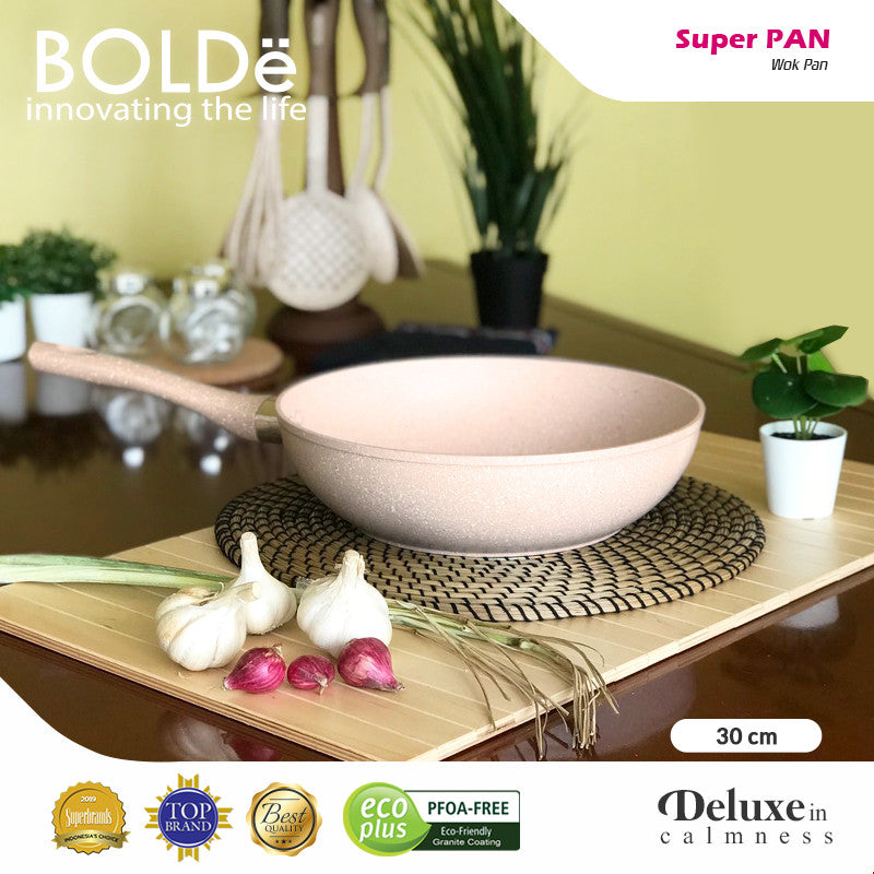 BOLDe Super Pan Wok (Wajan) 30cm - Beige