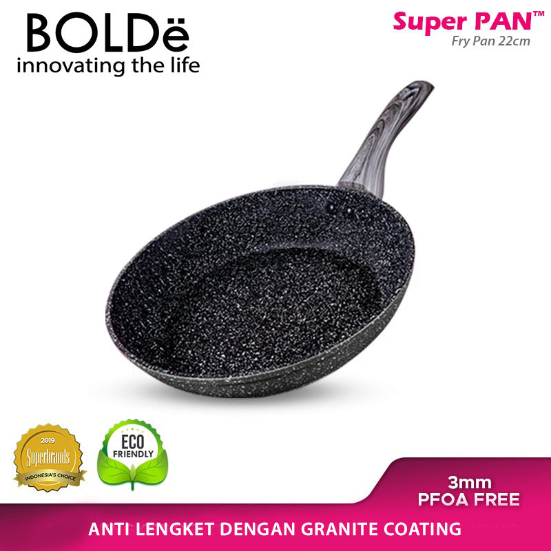 BOLDe Super Pan Fry Pan 22 cm Black Pink