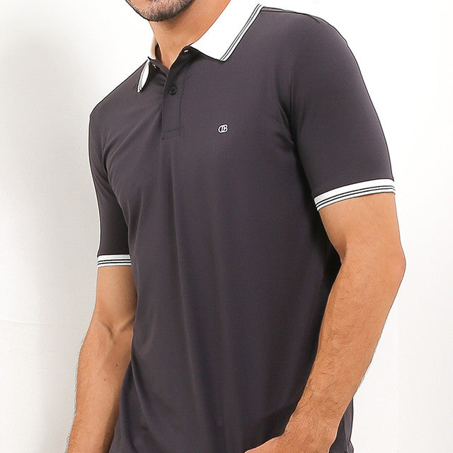 Obermain Pakaian Pria Polo Cooper In Black