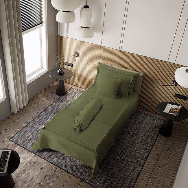 Nyenyak Bed Cover Solid Plain - Single 160 x 220