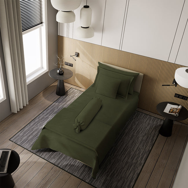 Nyenyak Bed Cover Solid Plain - Single 160 x 220