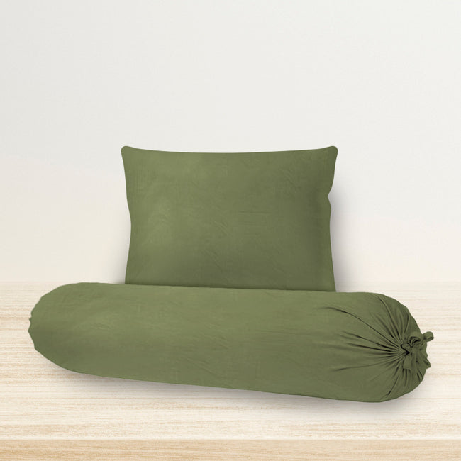 Nyenyak Sarung Bantal Guling Solid Plain