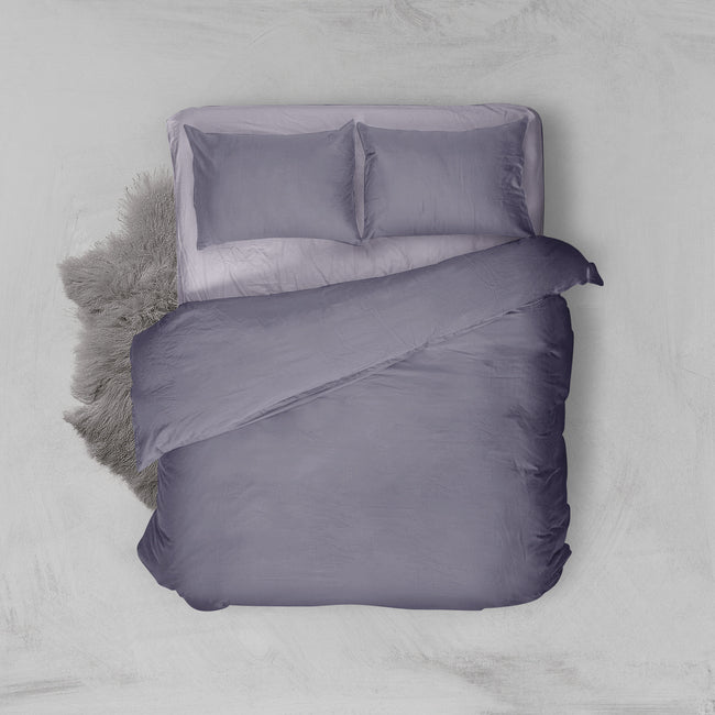 Nyenyak Bed Cover Solid Plain - King/Queen 220x220