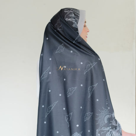 Nayanika Hijab Motif Saphire Premium Black