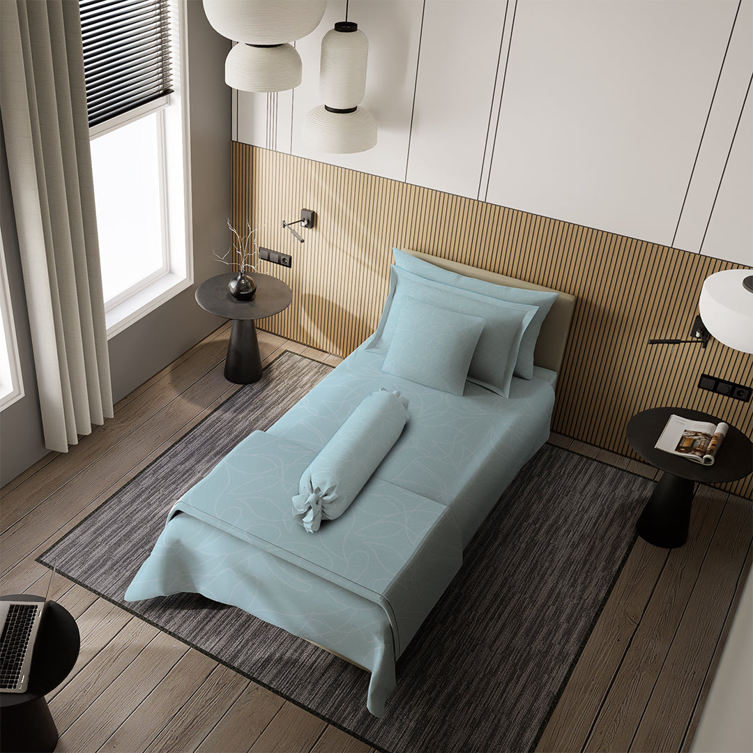 Nyenyak Bed Cover Premium Jewel Baby Blue