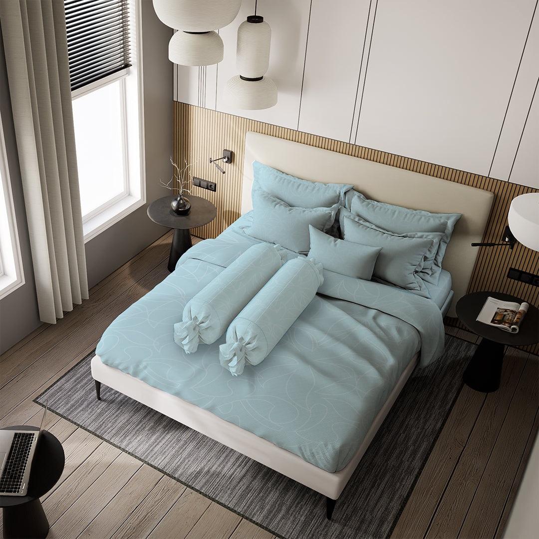 Nyenyak Bed Cover Premium Jewel Baby Blue
