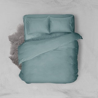 Nyenyak Bed Cover Premium Cross Ash Blue