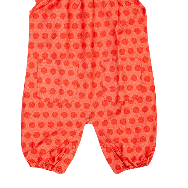 TORIO Festive Bright Orange Jumper - Jumper Bayi Perempuan - Jumpsuit