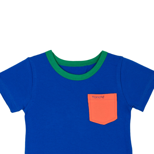 Torio Basic T - shirt Royal Blue - Baju Atasan Anak Laki - laki - Kaos Anak Laki - laki