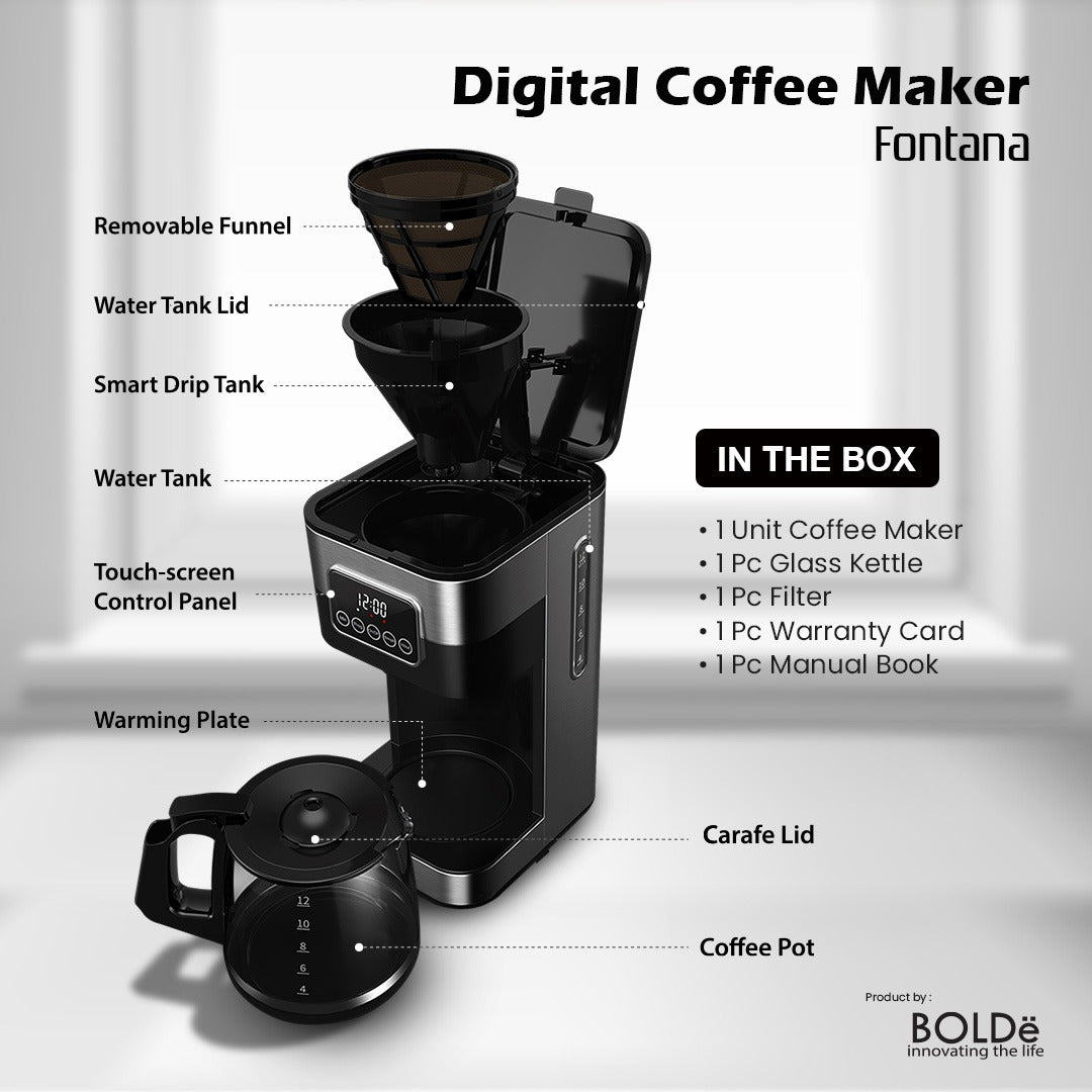 BOLDe Digital Coffee Maker Fontana (Coffee Machine)