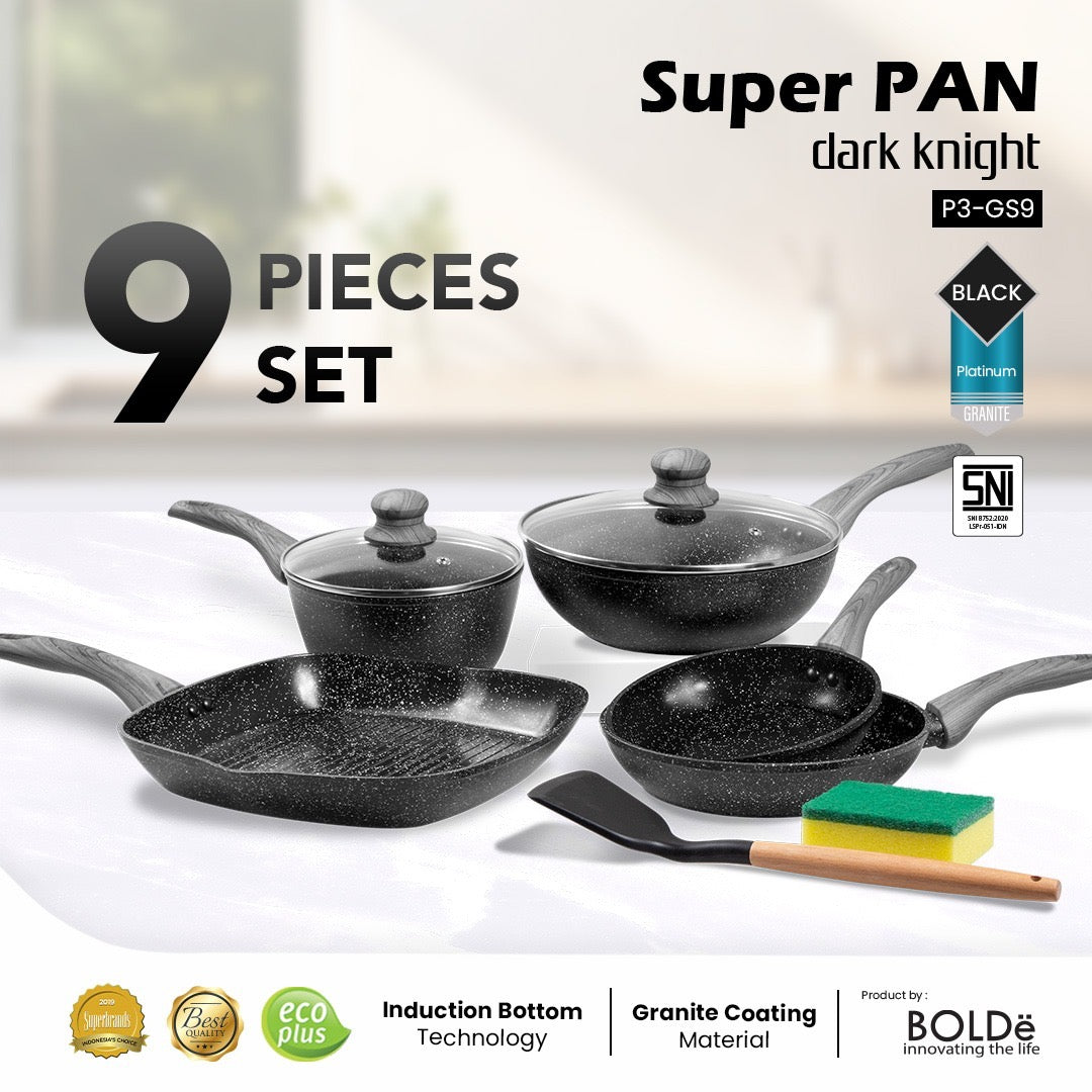 BOLDe Super Pan 9 pcs Set Dark Knight