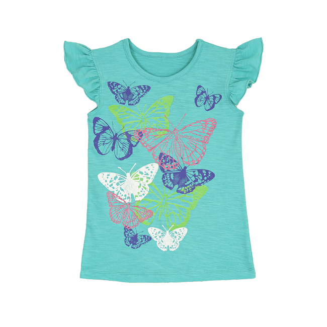 TORIO Basic T-Shirt Butterfly - Kaos Anak Perempuan