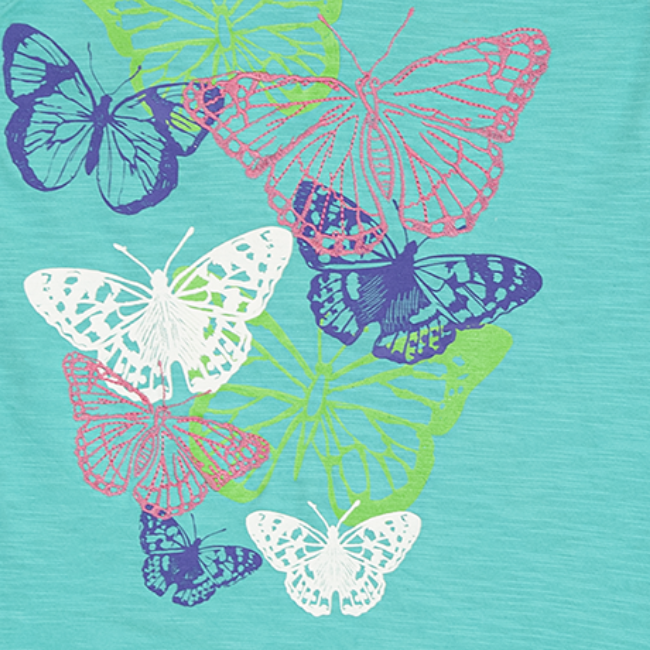 TORIO Basic T-Shirt Butterfly - Kaos Anak Perempuan