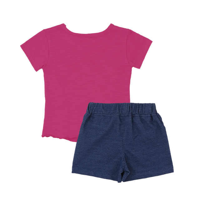 TORIO Short Pant Set Mouse With Cake - Setelan Anak Perempuan
