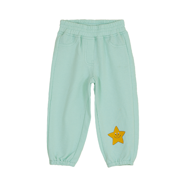 TORIO Comfy Star Jogger Green Mint - Celana Baby Unisex - Jogger Bayi