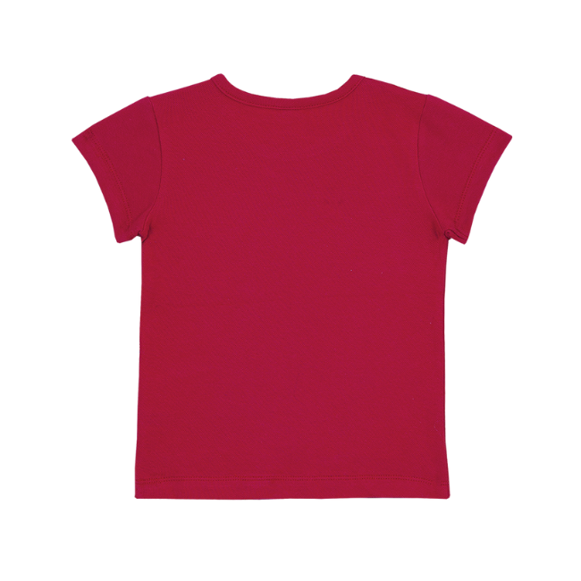 TORIO Basic T-Shirt Red Flower - Kaos Anak Perempuan