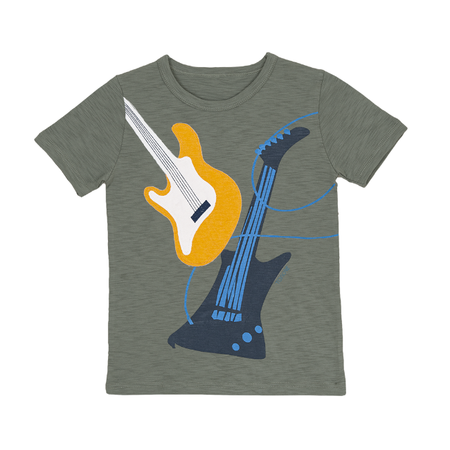 TORIO Basic T-Shirt The Guitar Bass (6-12 Tahun) - Kaos Anak Laki-Laki
