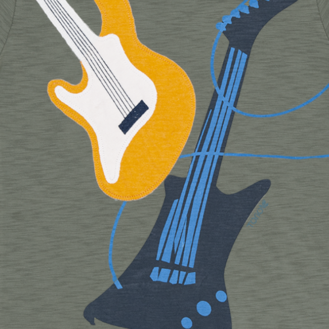 TORIO Basic T-Shirt The Guitar Bass (6-12 Tahun) - Kaos Anak Laki-Laki