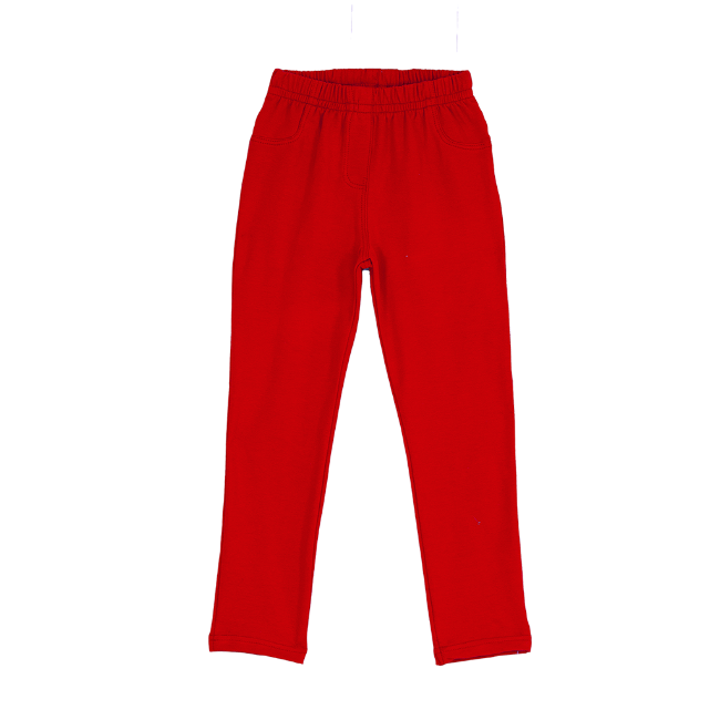 TORIO Basic Red Legging (6-12 Tahun) - Legging Anak Perempuan