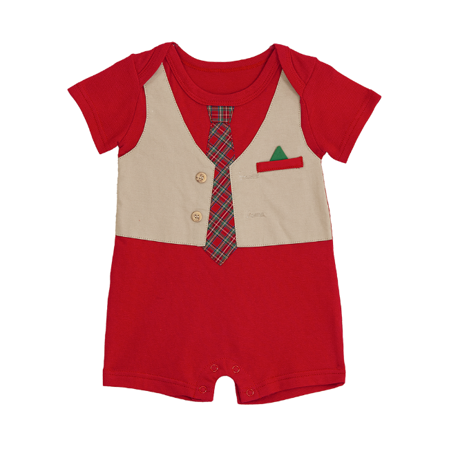 TORIO Onesie Tuxedo Red - Baby Bodysuit Bayi Romper Bayi Baju Bayi Pakaian Bayi
