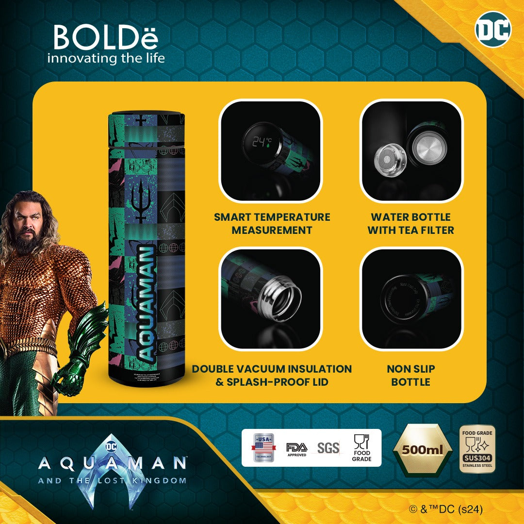 Aquaman LED Bottle Digital (Termos Suhu Temperatur)
