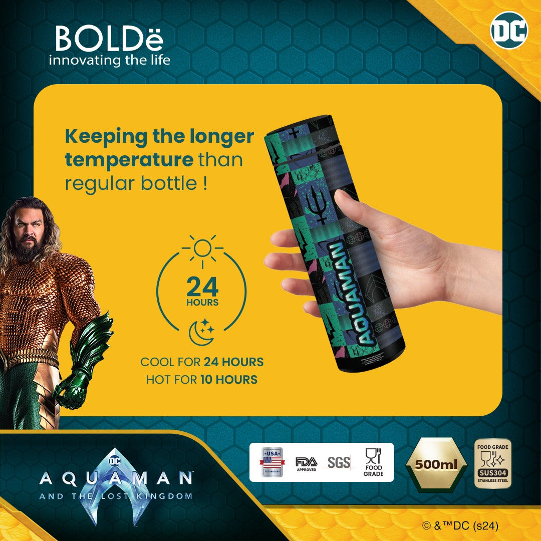 Aquaman LED Bottle Digital (Termos Suhu Temperatur)