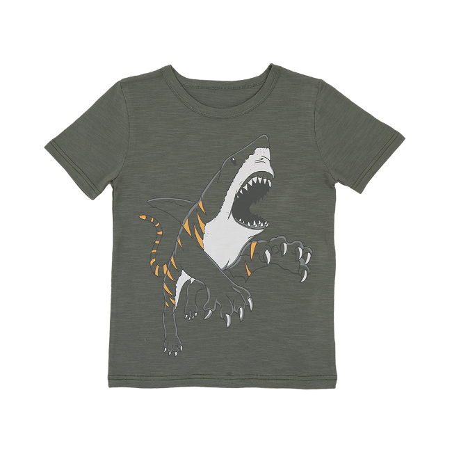 TORIO Basic T-Shirt Tiger Shark - Kaos Anak Laki-laki