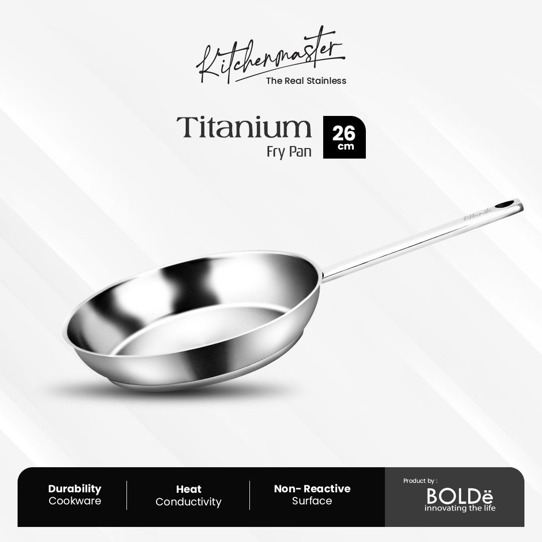 Kitchen Master Stainless Steel Cookware - Frypan 26 cm