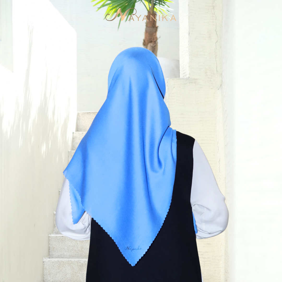 Nayanika Hijab / Jilbab / Kerudung Premium Voal Polos Lasercut