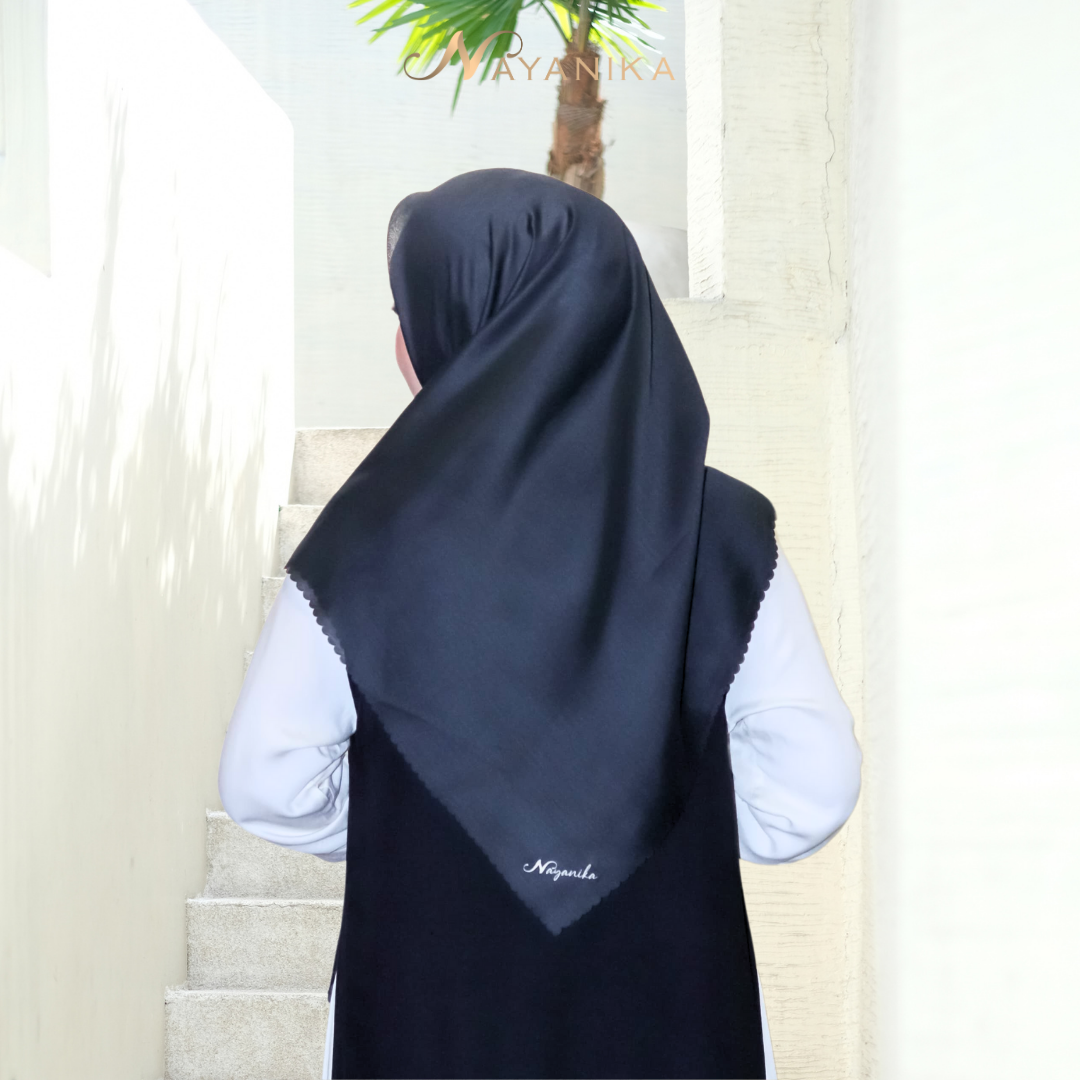 Nayanika Hijab / Jilbab / Kerudung Premium Voal Polos Lasercut
