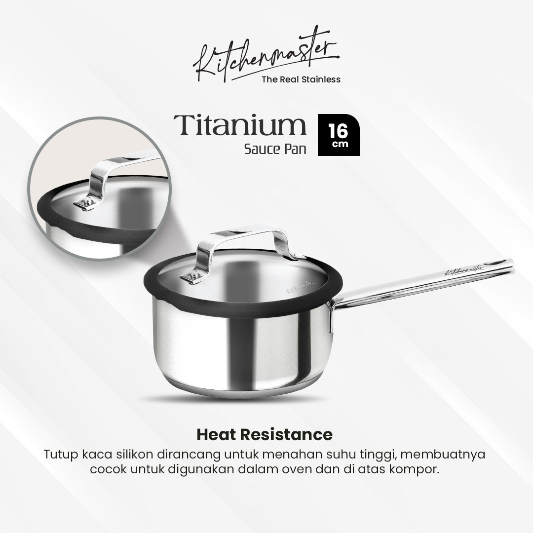 Kitchen Master Stainless Steel Cookware - Saucepan 16 cm