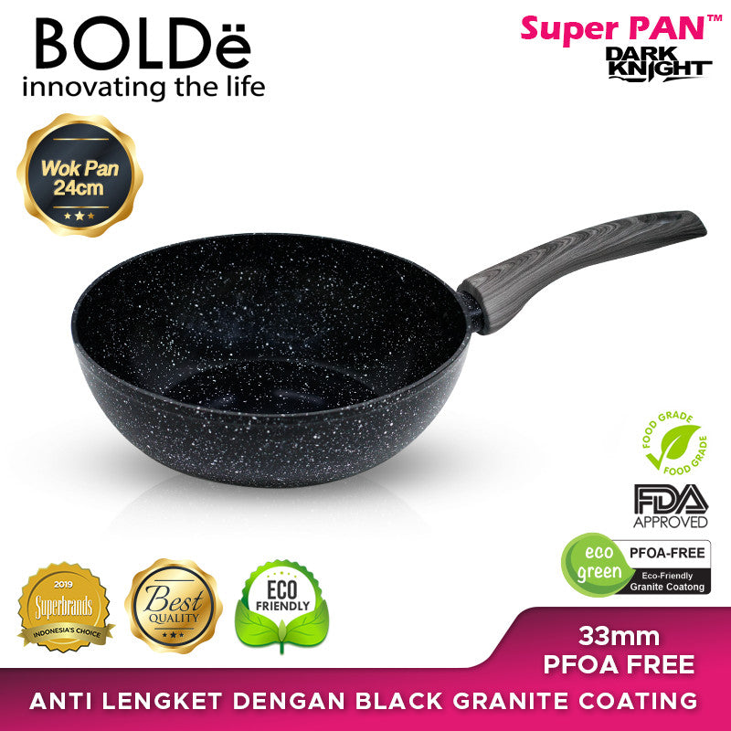 BOLDe Super Pan Wok 24 cm Black