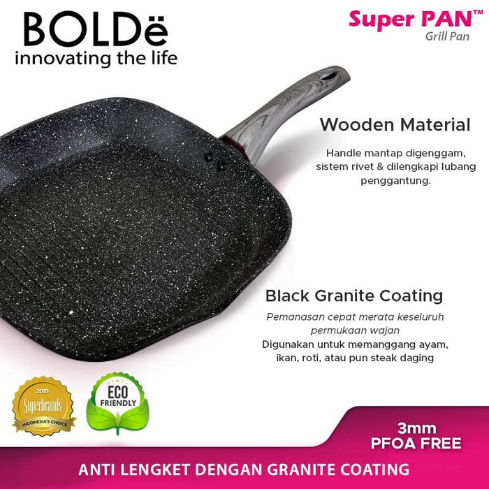 Super Pan Grill Pan 28cm Black Dark Knight