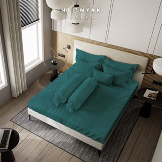 Sprei Nyenyak Premium Stripes Pine Green